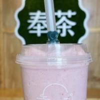 Strawberry Breeze · (strawberry, milk, lychee, jelly).