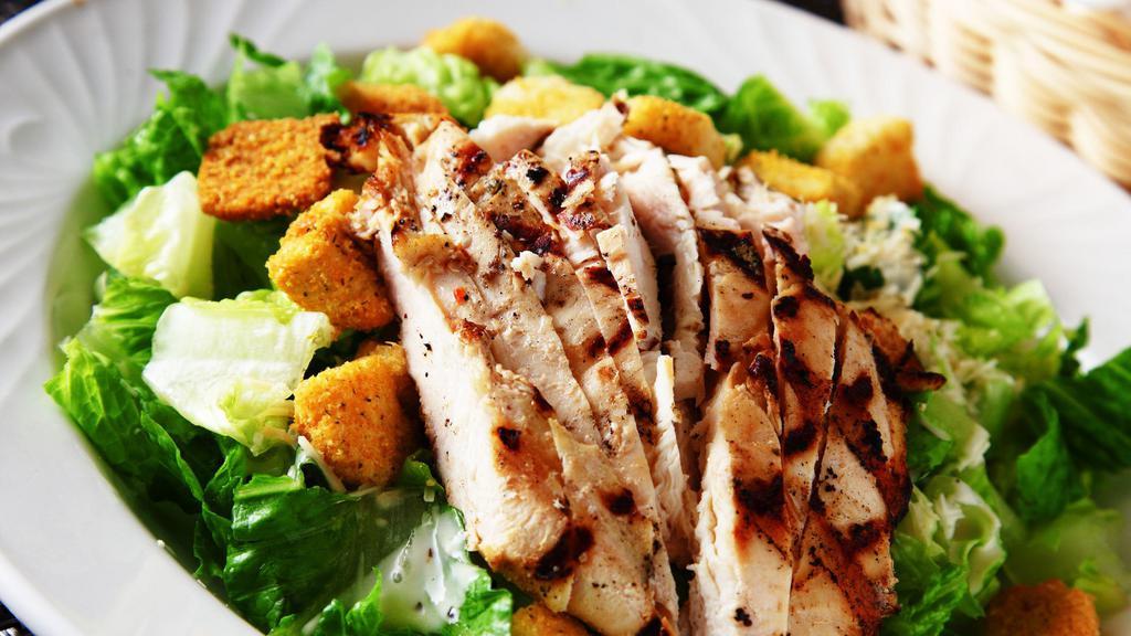 Grilled Chicken Caesar · Classic Caesar Salad with Grilled Chicken.