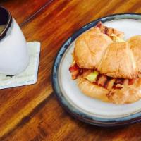 Bacon, Egg With Cheese Croissant Sandwich · 
