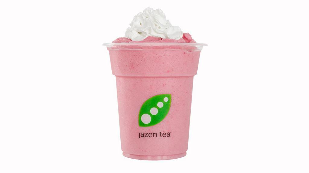 Strawberry Frenzy · Blended fresh strawberry topped with whipped cream.