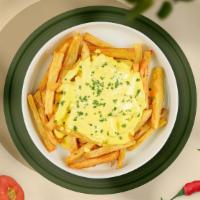 Cheesy Fries · (Idaho potato fries cooked until golden brown and garnished with salt and melted cheddar che...