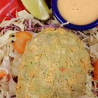Fried Avocado · Stuffed with barbacoa, taco meat, shredded chicken, or shrimp. Served with coleslaw salad an...