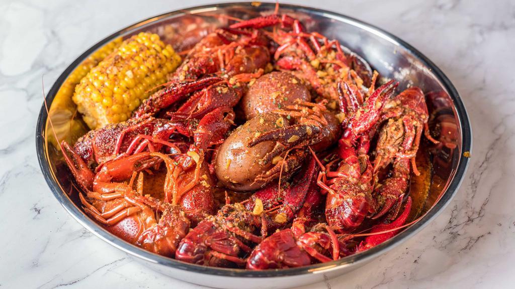 3 Lb Crawfish Special  · 3 lb Crawfish special (basically 2lb get 1 lb free). With corn and potatoes