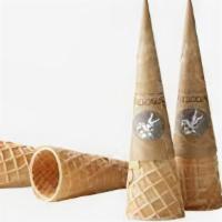 4 Waffle Cones Small · Light and crispy waffle cones for stay at-home Gelato Artists!