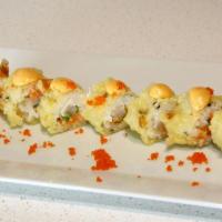 Jalapeno Popper Roll (Fried) · In - salmon, white fish, avocado, masago and jalapenos In soy paper tempura . Sauce - spicy ...