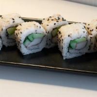 California Roll · In - Krab, Avocado, Cucumber. Out - Sesame Seed