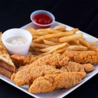 Home Style Chicken Strips · Regular or Spicy. Served with French Fried. Add Gravy & Texas Toast for an additional charge.