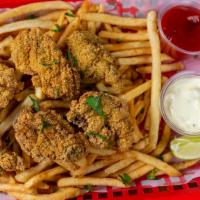 Oysters Basket · 6pc fried oysters,  served with regular fries