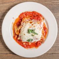 Lasagna · Homemade! An italian classic with a traditional meat sauce and baked to perfection.