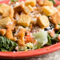 Southwest Chicken Salad · Choice of Crispy Chicken Tenders or Grilled Chicken Breast, Shredded Cheese, Diced Tomatoes,...