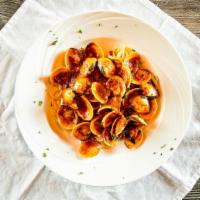 Linguine Clam Sauce · with White or Red Clam sauce.