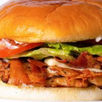 Wicho‘S Grilled Pollo Club · Grilled Chicken / Bacon / Swiss Cheese / Lettuce / Tomato / Mayo