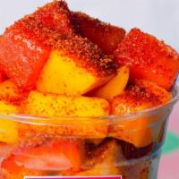 Picoso Fruit Cup · Fresh cut pineapple, cucumbers. watermelon, cantaloupe, strawberries topped with chile & lime