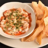Shrimp Rangoon Dip · velvety mixture of cream cheese and shrimp with a hint of Ginger, finished with a Sweet Chil...