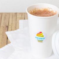 Hot Cocoa · Hot cocoa with lactose-free milk or coconut milk. We always make it fresh for you.