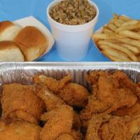 Chicken, Family Deals - Combo · your choice of chicken come with 2 Large side and 4 dinner roll