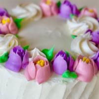 Mother'S Day Theme Cake  · The best Choise for this mother's day, a vanilla rum cake with a flower decoration, simple a...