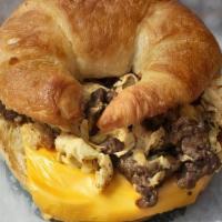 Meat, Egg, And Cheese Croissant · 