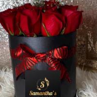  Luxury Round  Red Flower Box · beautiful romance round flower box