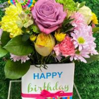 Happy Birthday Flower Arangement #3 · happy birthday flower arangemet#3