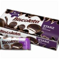 Biscolata Starz Dark Chocolate Cookies 7.94 Oz (Pack Of 6) · PREMIUM QUALITY INGREDIENTS - BITE SIZE COOKIES WITH PURE MILK OR DARK CHOCOLATE - FUN PARTY...