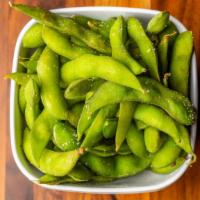 Edamame  · lightly salted boiled soybeans.