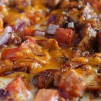 Bbq Chicken Specialty - Medium · BBQ Marinated Chicken, Red Onions, Tomatoes, Campisi's Ranch Sauce