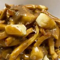 Windsor Poutine · Fresh cut fries, cheese curds, mozzarella & brown gravy. Add Fried egg for an additional cha...