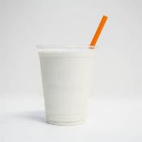 Vanilla Shake · Orange leaf vanilla yogurt blended to a smooth and creamy shake.