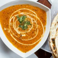 Paneer Butter Masala · Gluten-free. Cottage cheese marinated in tangy tomato and cooked with creamy sauce.