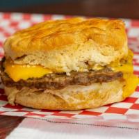 Sausage, Egg And Cheese Biscuit · 