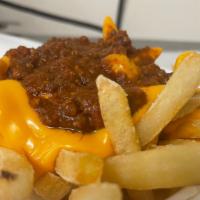 Chili Fry · Twice-fried for a better crunch. topped with our meaty chili (no beans).
