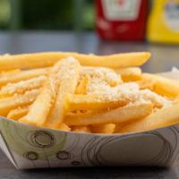 Parmesan Fries · Fries, Parmesan, parslley.