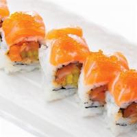 Omega Roll - Raw  · Spicy salmon, cucumber inside with tobigo, salmon on top