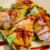 Avocado Bomb - New · Half of avocado, spicy tuna ,crabmeat and fried with spicy mayo and eel sauce