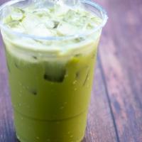 Milk Green Tea · Iced matcha green tea.