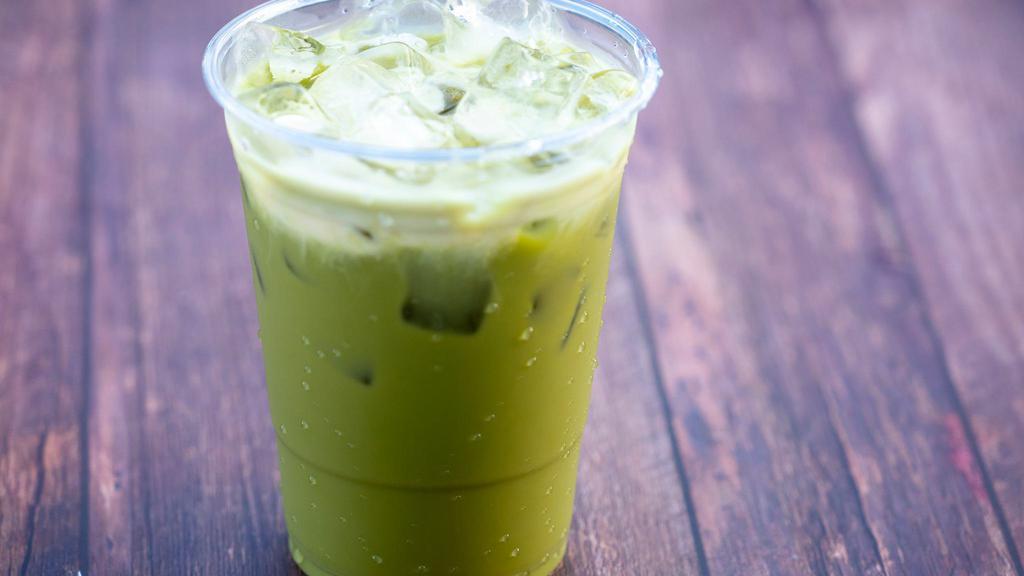 Milk Green Tea · Iced matcha green tea.