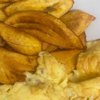 Plantain  · Serve with egg omelette
