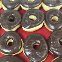 Dozen Of Chocolate Donut · Dozen of sweet chocolate glazed donut (12)