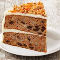  Carrot Cake · Freshly prepared the old-fashioned way with sweet carrots, bits of pecan and cream cheese ic...