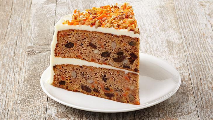  Carrot Cake · Freshly prepared the old-fashioned way with sweet carrots, bits of pecan and cream cheese icing.