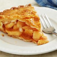 High-Top Apple Pie · Baked apple slices swirled in succulent filling and covered in our famous sweet crust.
