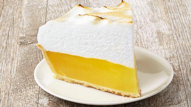 Lemon Meringue Pie · Tart and sweet lemon filling, topped with delicate meringue.