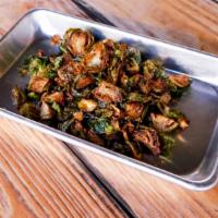 Brussels Sprouts · Miso caramel.