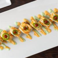 Panic Roll · Spicy tuna, cucumber, spicy crab, jalapeno, spicy sauce.