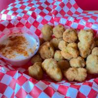 Fried Okra · Fried okra topped with Cajun seasoning & served with Cajun Ranch