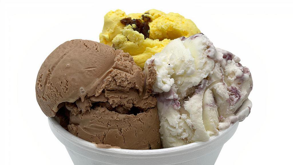 Triple Cup · You can choose up to 3 ice cream flavors.