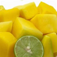 Only Cantaloupe Or Mango Or Pineapple Fruit Salad · Ingredients: One fruit of your election with  lime & mild  chile