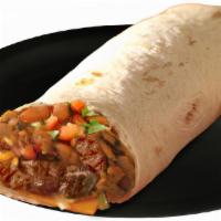 Burrito · Includes refried beans, rice, lettuce, pico de gallo, guacamole and ice cream.