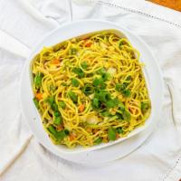 Veg Noodles · Served with manchurian sauce.